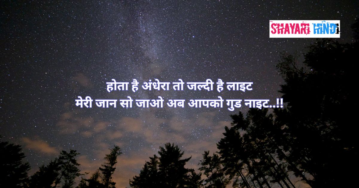 Good Night Quotes In Hindi